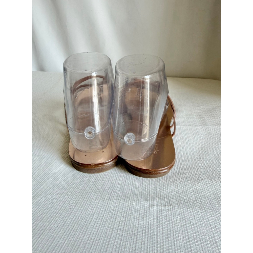 Women's Pedro Garcia Rose Gold Swarovski Crystal Sandals Size 8.5 - Picture 5 of 9